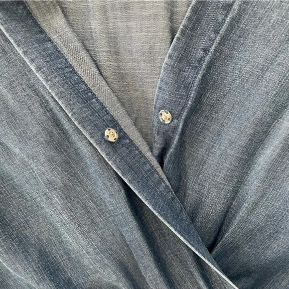 Anthropologie Cloth & Stone Chambray Denim Jumpsuit NEW XS - Picture 7 of 13